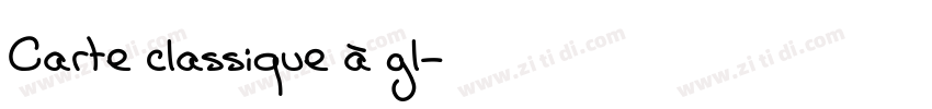 Carte classique à gl字体转换